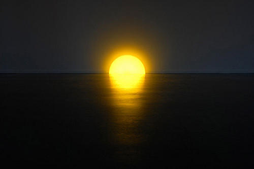 在家裡享受日落氣氛!