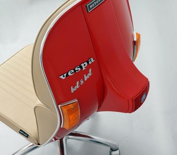 好機車的偉士牌改造椅