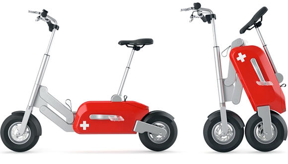 瑞士小刀折疊電動腳踏車