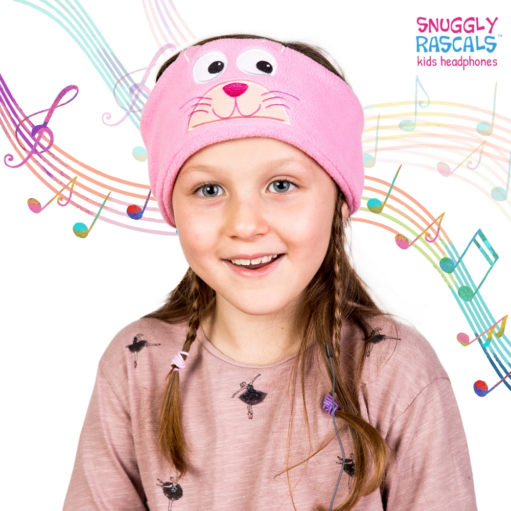 英國 Snuggly Rascals_兒童趣味造型耳機 可愛貓