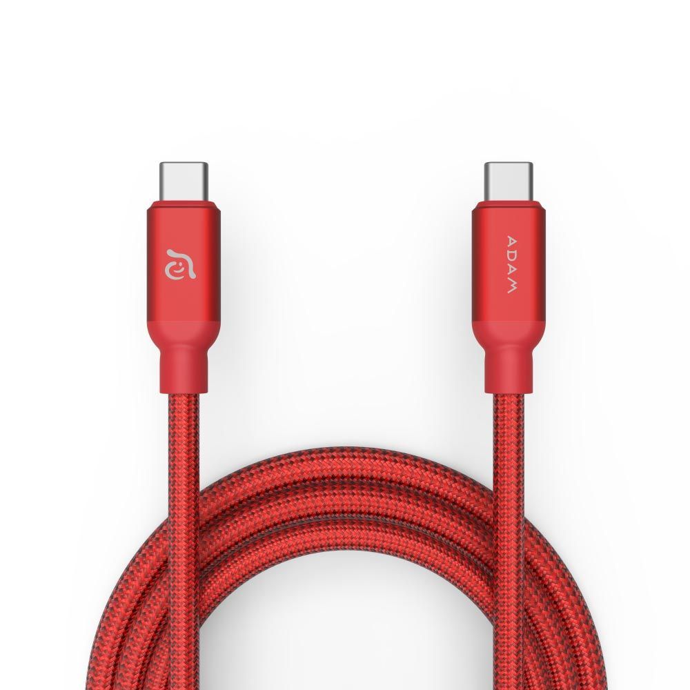 ADAM 亞果元素_CASA C200 USB-C 對 USB-C 100W 充電傳輸線 (三色選)