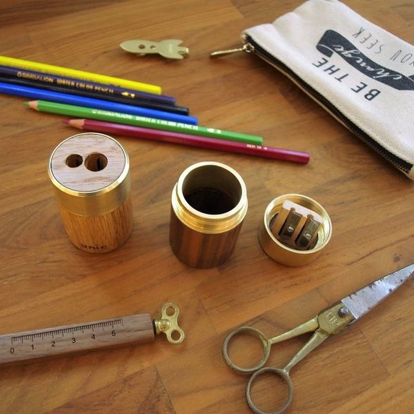 Unic_黃銅蓋原木銷筆器（兩色選）