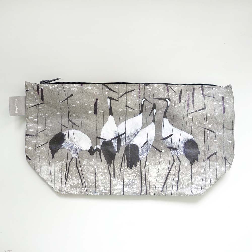 德國paprcuts.de_盥洗包 丹頂鶴 Wash Bag Cranes