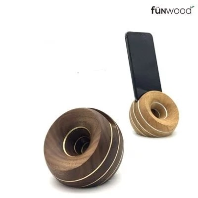 fünwood_方木 EcHome 實木黃銅手機擴音器 （兩款選）