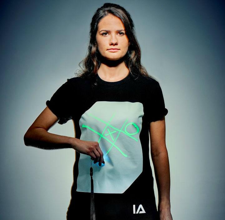英國 Illuminated Apparel_創意螢光塗鴉T恤 黑白 (四尺寸選)