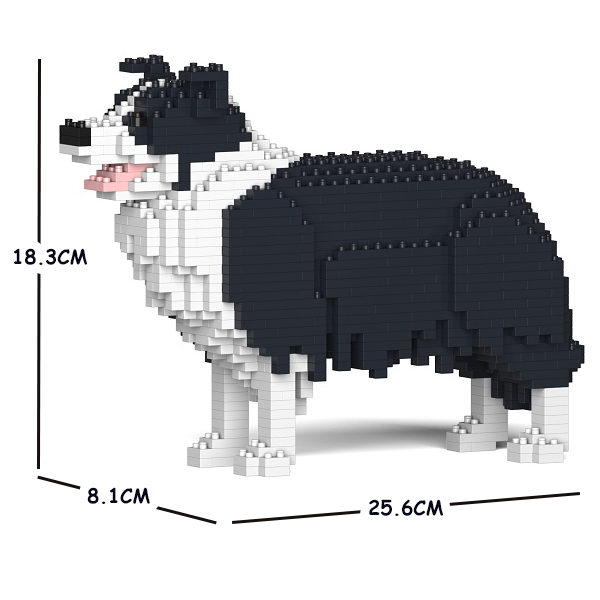 JEKCA_邊境牧羊犬積木（三種花色）