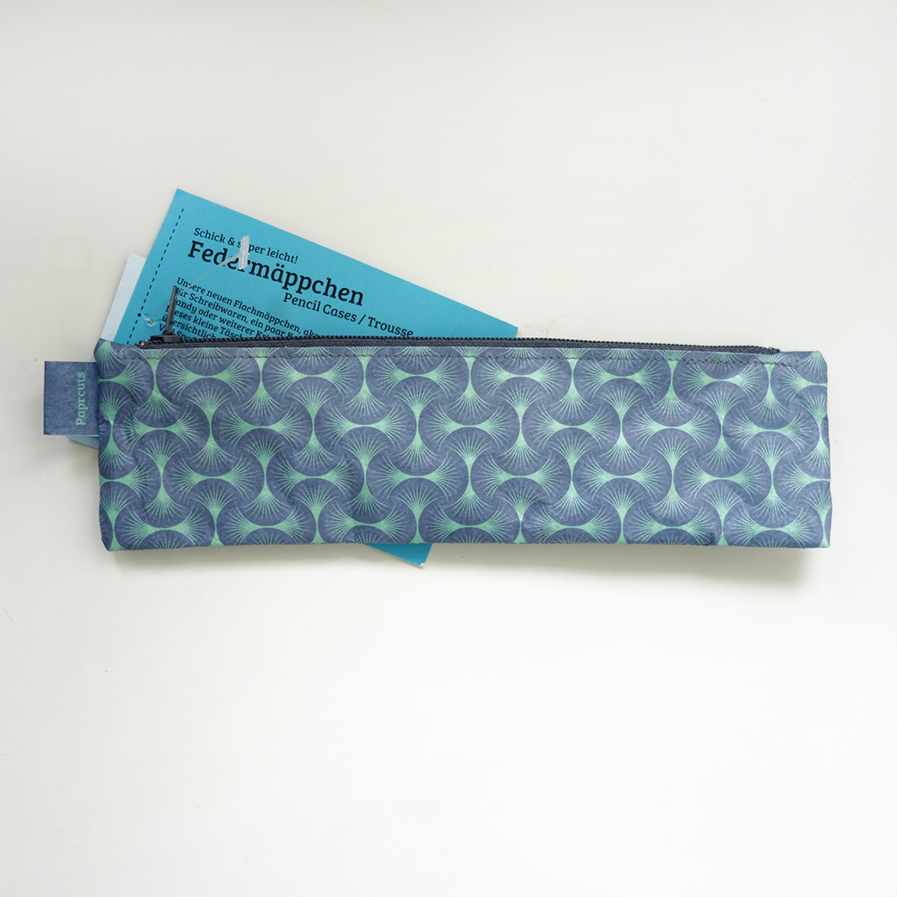 德國paprcuts.de_小筆袋 扇形綠 Pencil Case Fan