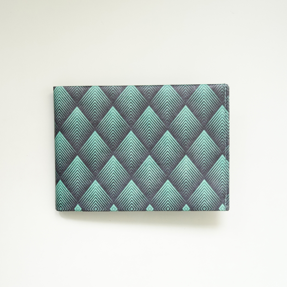 德國paprcuts.de_零錢短夾 菱格綠 Wallet Rhombus