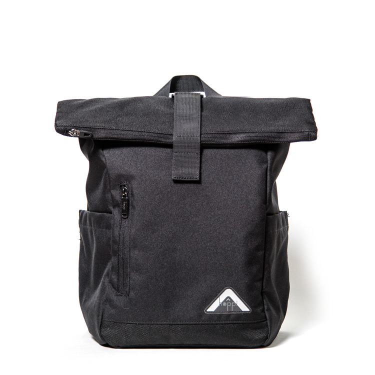 hoppi_探險家雙肩後背包/中型黑色款