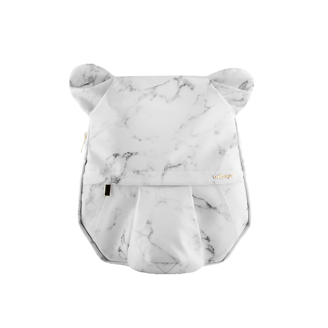 ORIBAGU 摺紙包_白大理石熊 後背包