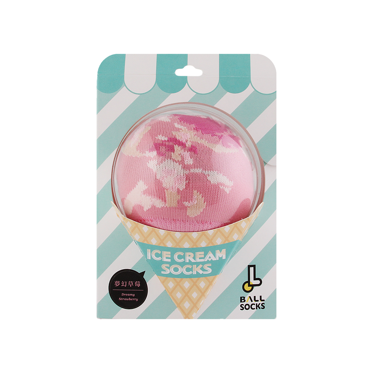 ICE CREAM冰淇淋襪/夢幻草莓