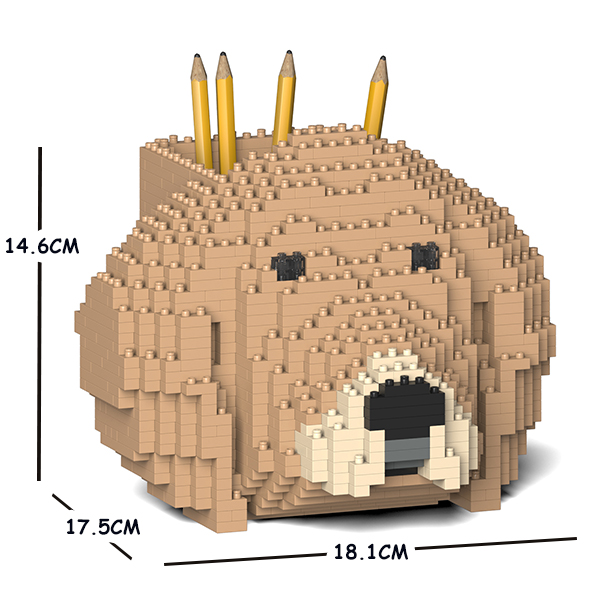 JEKCA_黃金獵犬 積木筆筒（二色選）