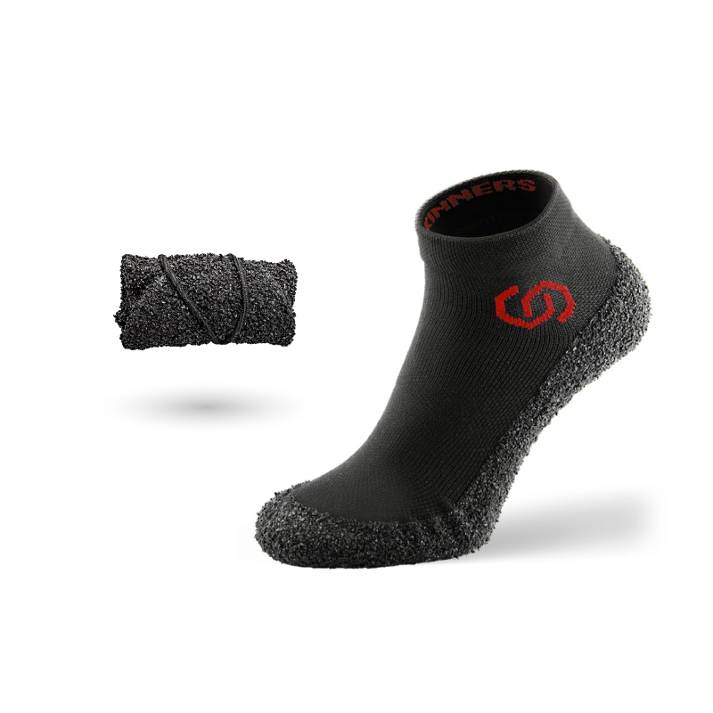 捷克 SKINNERS_裸足感耐磨機能運動鞋襪 紅