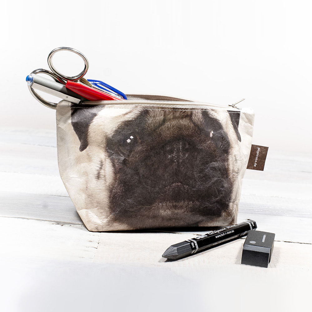 德國paprcuts.de_化妝包 巴哥犬 Makeup Bag The Pug