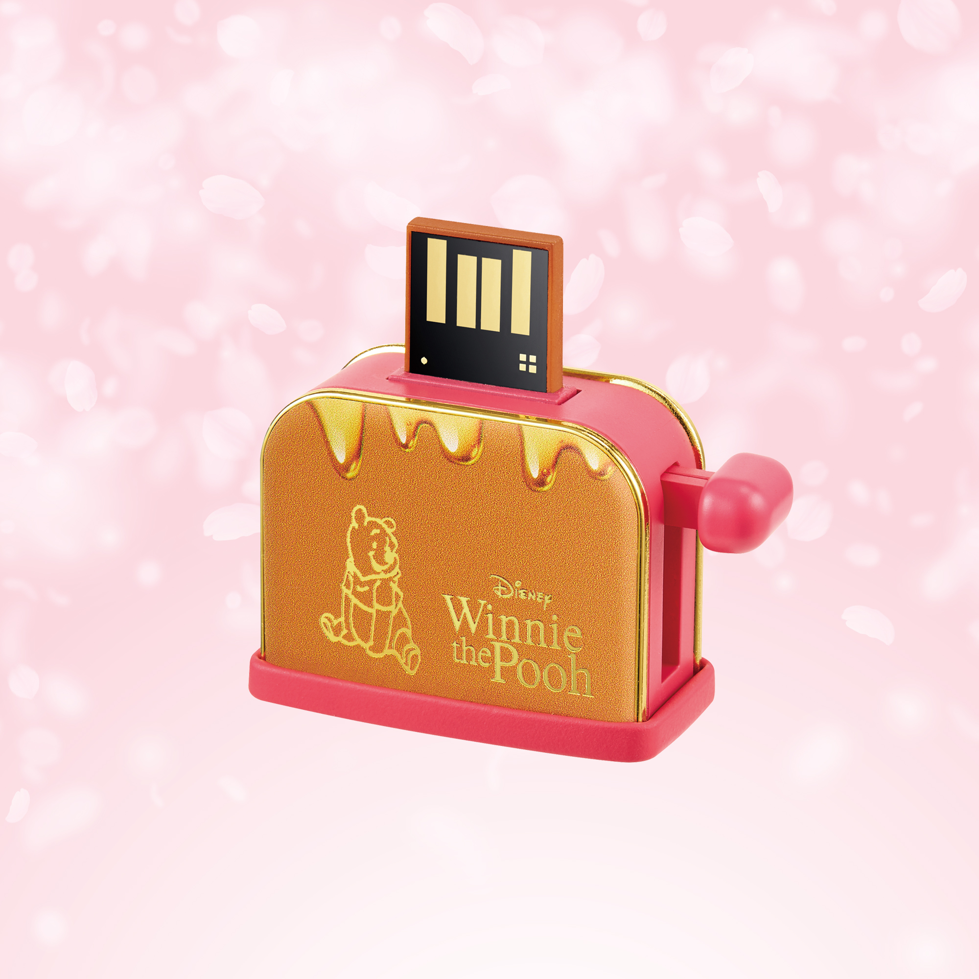 infoThink_小熊維尼系列 蜂蜜吐司機隨身碟 櫻花限定版 32GB