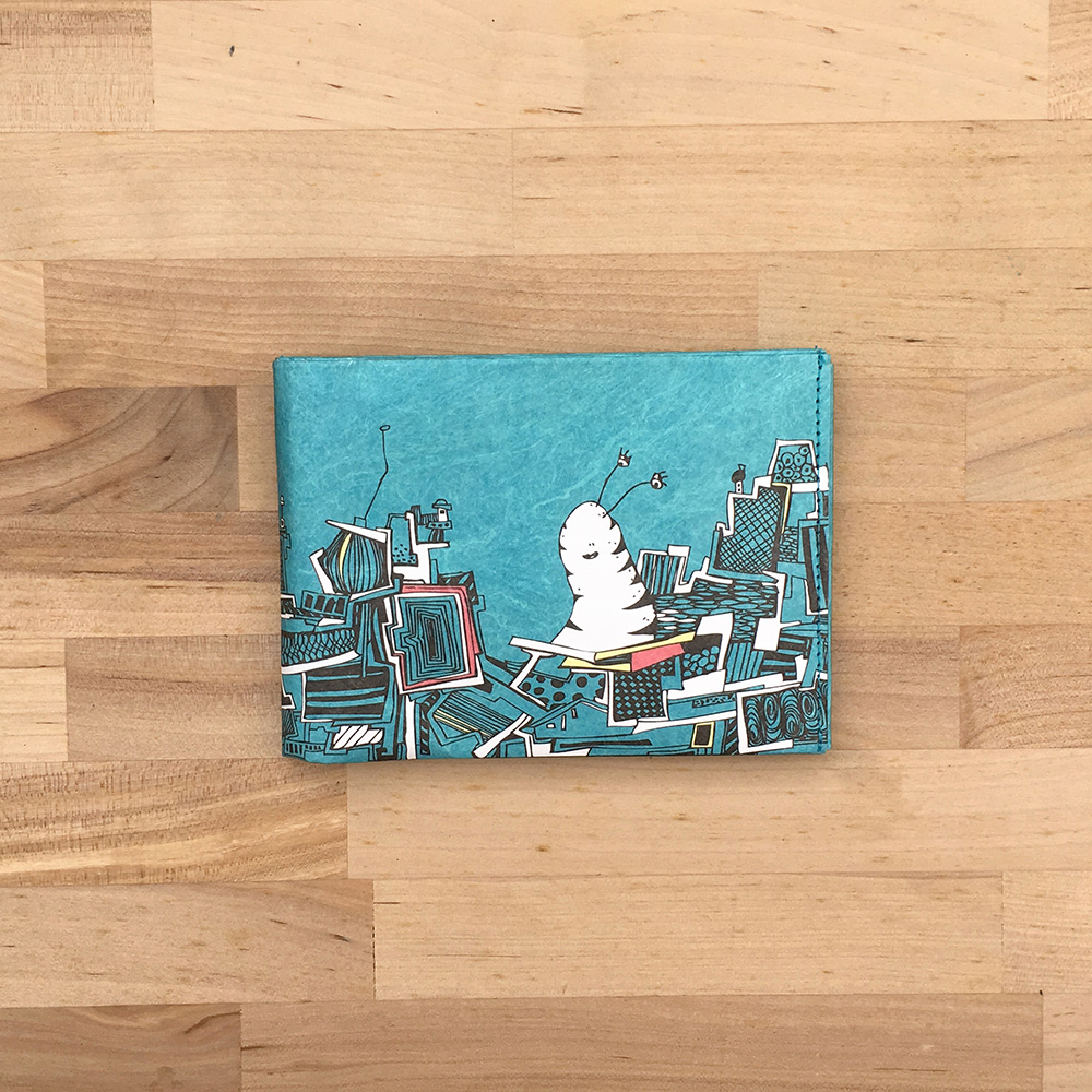 德國paprcuts.de_零錢短夾 土耳其藍 Wallet Illustration turquoise