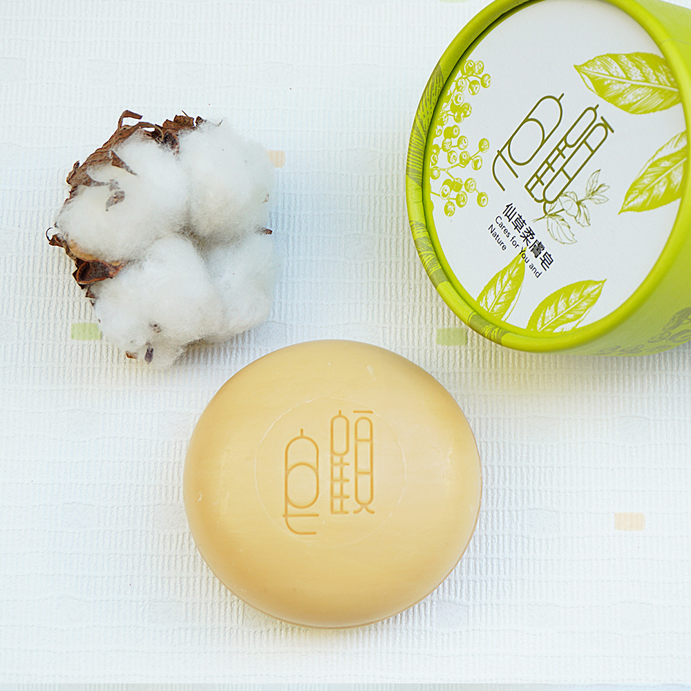 皂顧_仙草柔膚皂100g 可洗顏及全身並推薦乾性肌膚