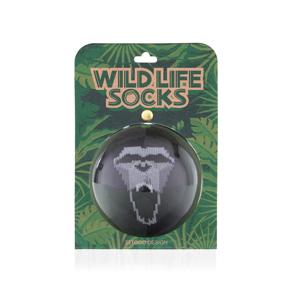 WILDLIFE SOCKS_野生動物襪_黑猩猩