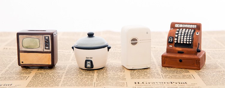 日本sunart 貯金箱懷舊家電系列 兩款選 大人物 5300