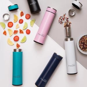 繽紛炫彩保溫杯/櫻花粉 (玻璃內層)