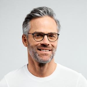 NOOZ_時尚造型老花眼鏡 鏡腳便攜款 （橢圓-黑）