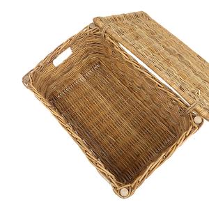 Post General_立式藤編有蓋收納箱