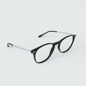 NOOZ_時尚造型老花眼鏡 鏡腳便攜款 （橢圓-黑）