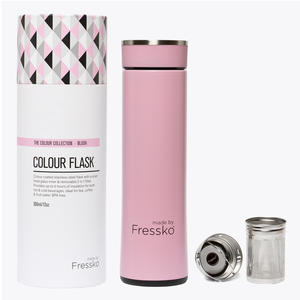 繽紛炫彩保溫杯/櫻花粉 (玻璃內層)