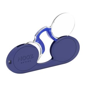 NOOZ_法國NOOZ 時尚夾鼻式 便攜閱讀老花眼鏡（橢圓-藍）