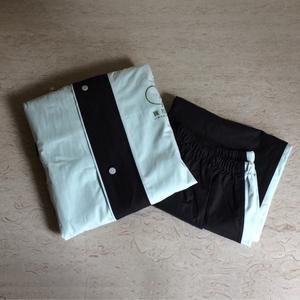 賀拉碩_兩件式機能環保棉質雨衣（杏仁餅海洋藍）