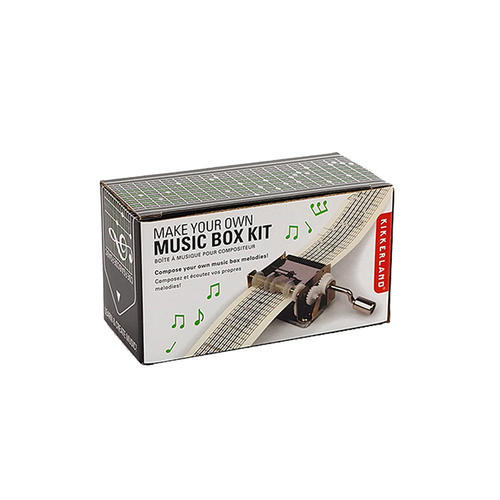 美國 KIKKERLAND_手搖式機械音樂盒+補充帶五入一組