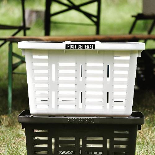 POST GENERAL_多功能露營手提方型收納籃 （四色選）