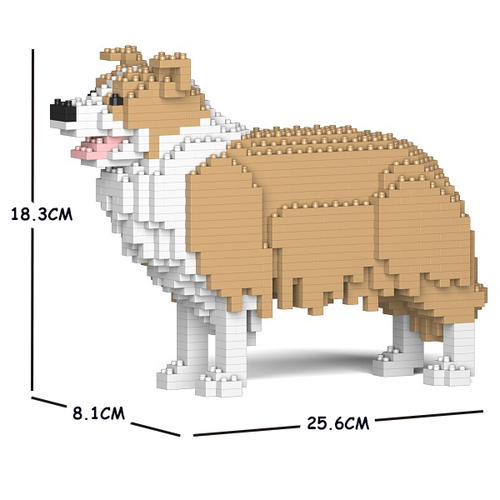 JEKCA_邊境牧羊犬積木（三種花色）