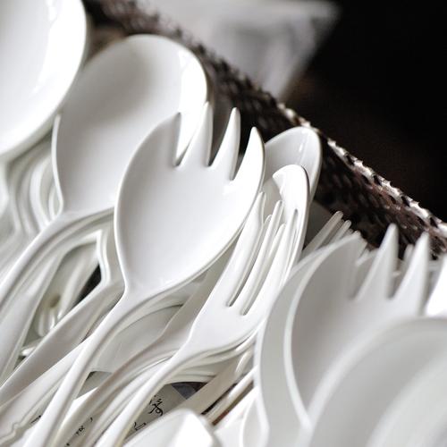 日本高桑金屬_BLANC 珐瑯餐具組 (白)