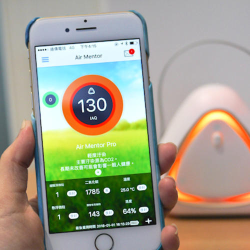 O.verna_藍芽空氣品質偵測器 AirMentor Pro