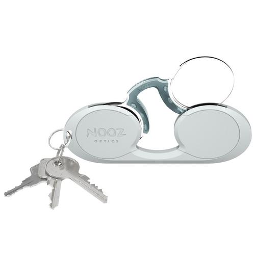 NOOZ_法國NOOZ 時尚夾鼻式 便攜閱讀老花眼鏡（橢圓-銀）