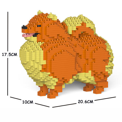 JEKCA_【銷售完畢】博美犬積木（三種花色）